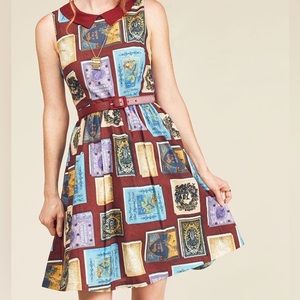 Whimsy Without End Dress Vintage Book print